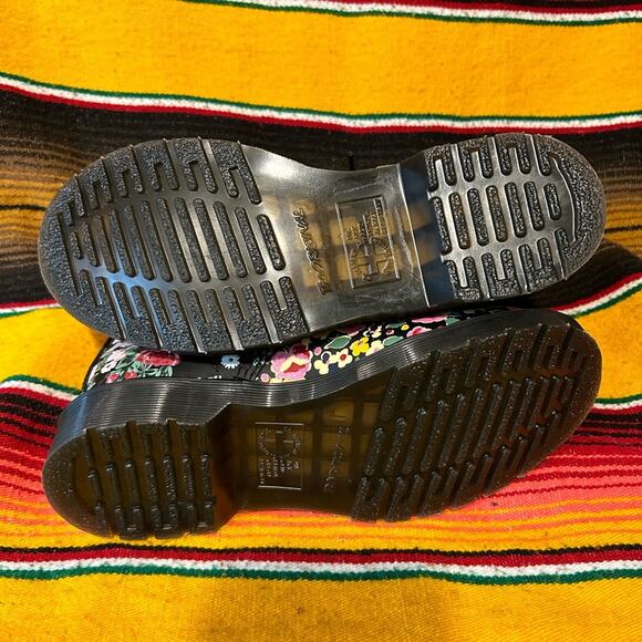 Dr. Martens 1460 Pascal Black Floral Mash Up Boots Size 6 RARE - Picture 11 of 14